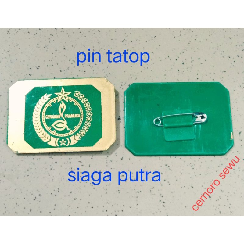 pin tatop siaga putra pin topi baret pramuka siaga