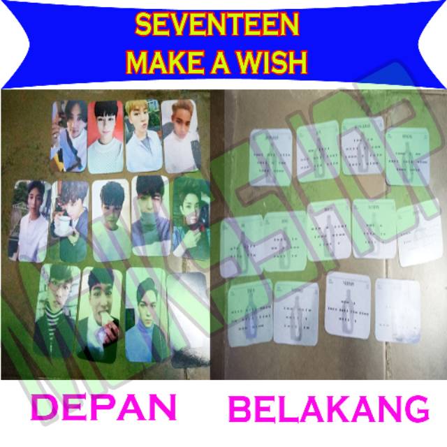 Seventeen Make A Wish Photocard Kpop