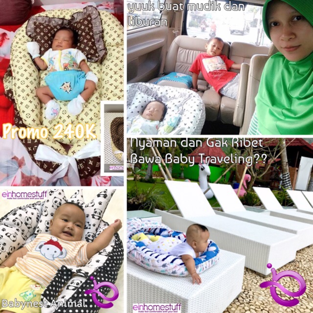 EINHOMESTUFF BABYNEST KASUR BAYI MOTIF 