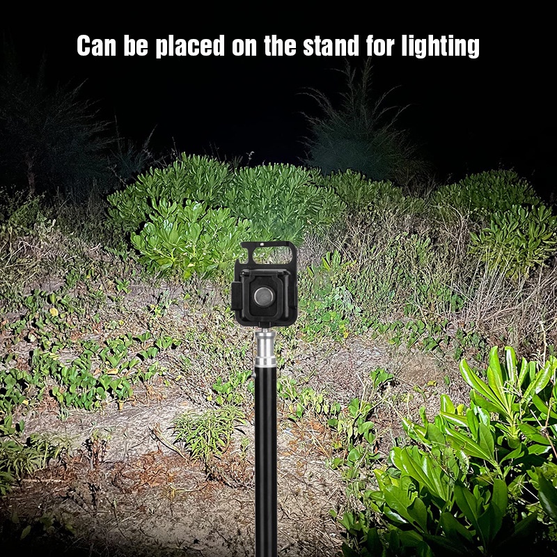 Lampu Senter LED COB USB Mini 3 Mode Tahan Air Untuk Hiking / Camping / Survival / Darurat