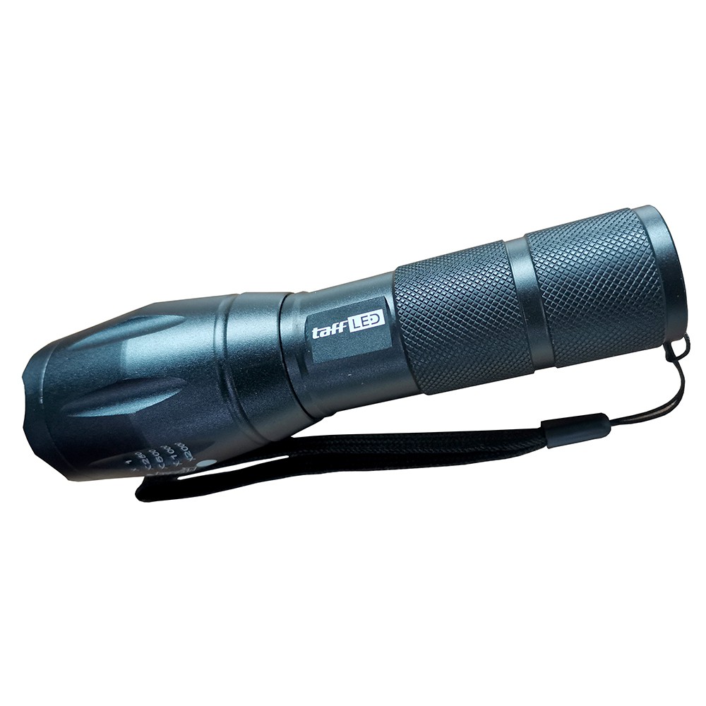 TaffLED Senter LED Tactical USB Rechargable Zoomable 10000 Lumens