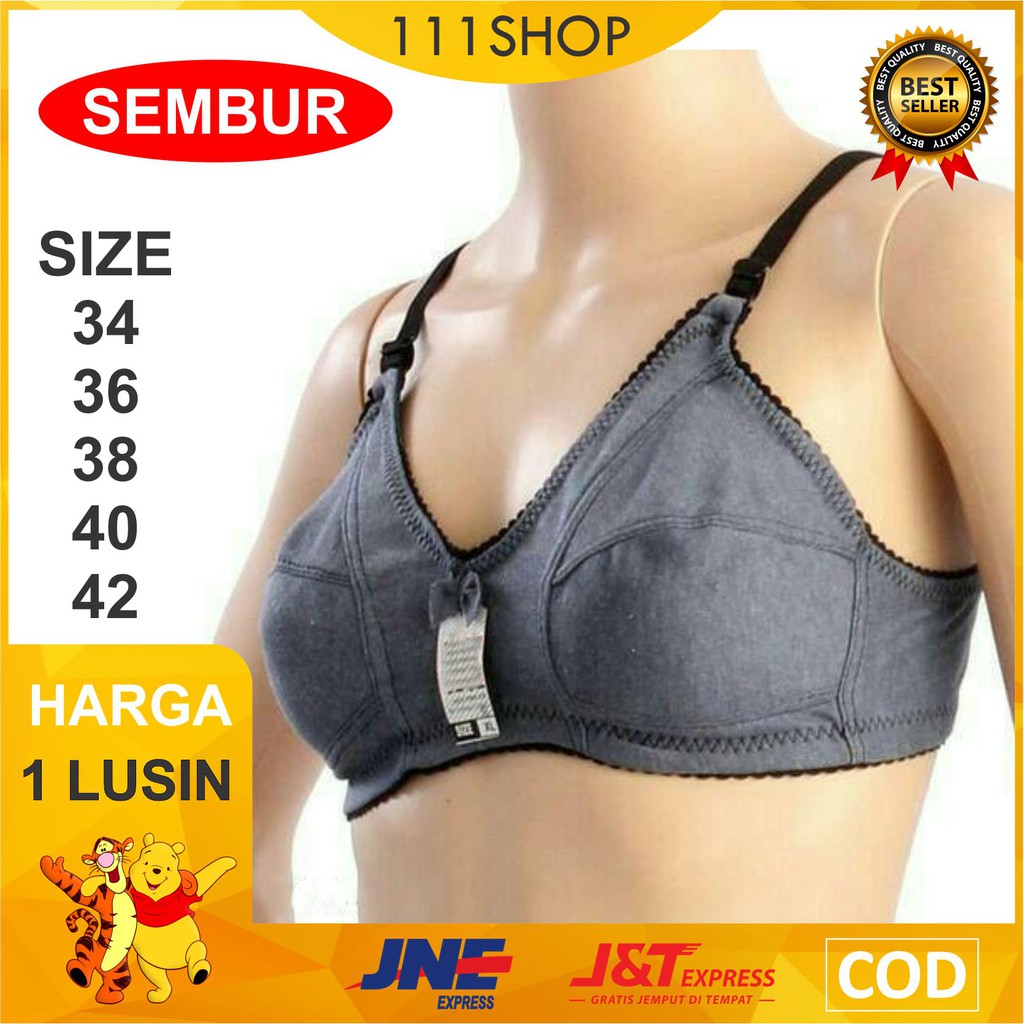(1 LUSIN/12PCS)BRA WANITA / BH WANITA / KUTANG WANITA PEREMPUAN Sembur SIZE 36 38 40 42 MURAH GROSIR