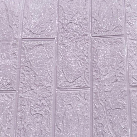 ☀ INDOLAND ☀ Wallpaper Dinding Foam 3D / Stiker Wallpaper Dinding Mini Dekorasi / Wallpaper 3D R461-UNGU MUDA