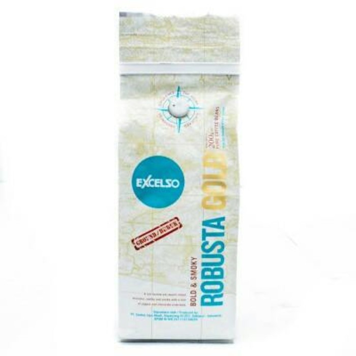 

TERLARIS !!! .. Kopi Excelso robusta gold bubuk 200 gram