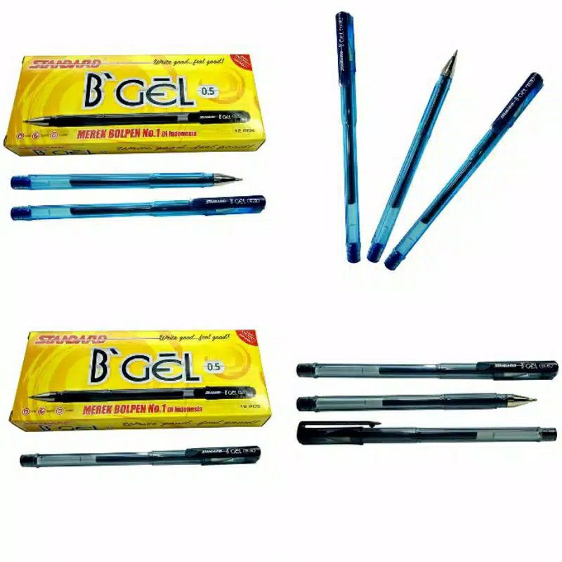 

Standard Pen Pulpen B'Gel 0.5 Isi 6 BGel Bulpen / Ballpoint / Bolpen / Bolpoin / Pena / Polpen