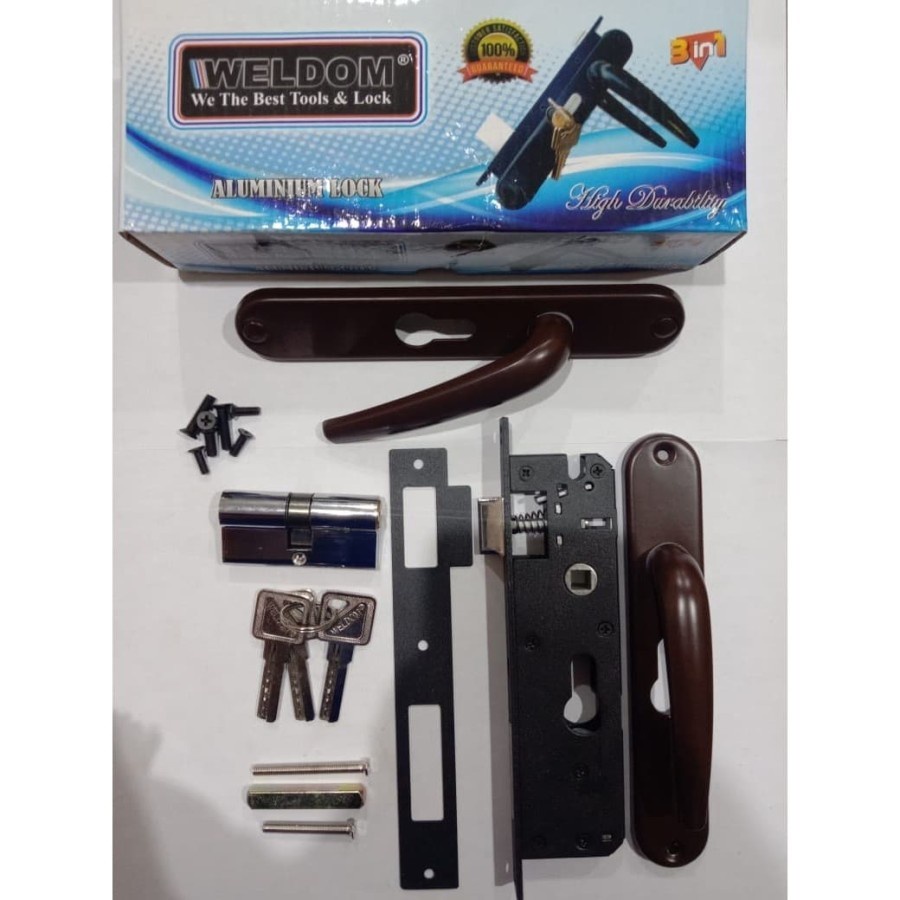 Kunci Pintu Expanda WELDOM Handle Pintu Kawat Nyamuk