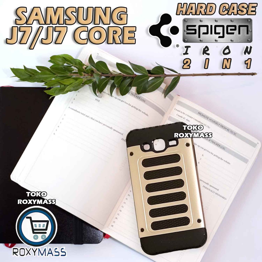 TERLARIS TERMURAH Samsung J7 Core Softcase Spigen 2in1 Hardcase Backcover Pattern Case