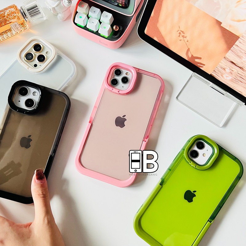 Casing Multifungsi Two Way Stand Bumper Case iPhone X XR XS 11 12 13 PRO MAX