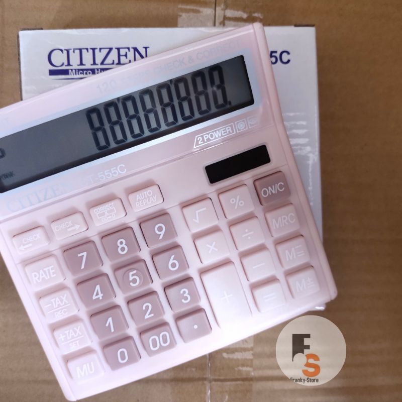 

Adn Kalkulator Calculator Dagang Citizen Office Kantor 12 Digit Ukuran Sedang Fitur Cek Chek Ulang