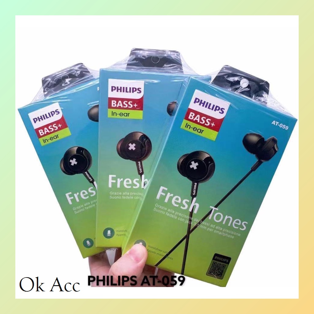 Handfree Philips Universal headset Mic xtra bass