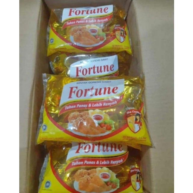 

Minyak goreng fortune 1L karton