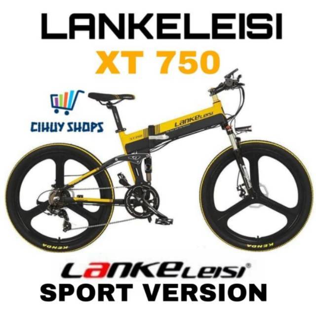 Sepeda Listrik Lankeleisi XT750 SPORT Edition Lipat Electric Folding Bike Elektrik Bicycle