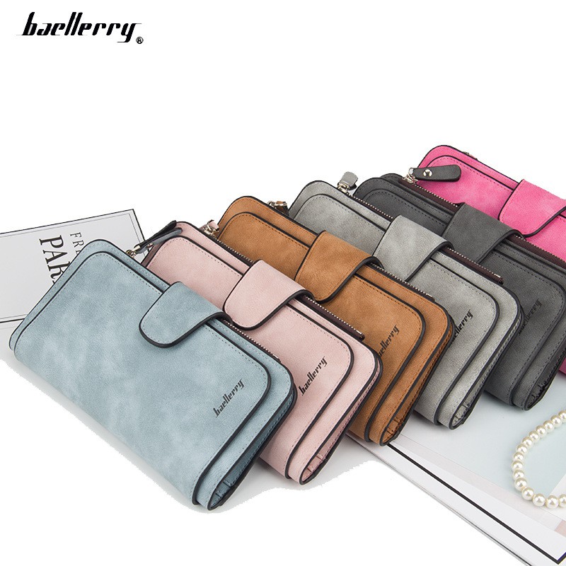 ORIGINAL BAELLERRY ANNA WALLET 2345 DOMPET PANJANG WANITA BAHAN LEMBUT MUAT HP