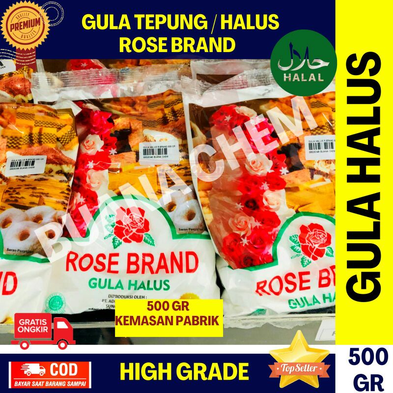 

Gula Halus Rose Brand 500 gram / Gula Tepung / Gula Donat