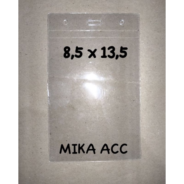 

Plastik Mika Cover Nameteg Panitia / ID CARD Uk. 8,5 ×13,5 cm | 1pack ( 100pcs )