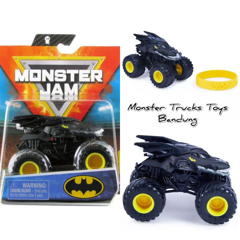 Monster Trucks Monster Jam Spin Master BATMAN BATMOBILE Skala 1:64 Mainan Mobil Balap Monstertrucks
