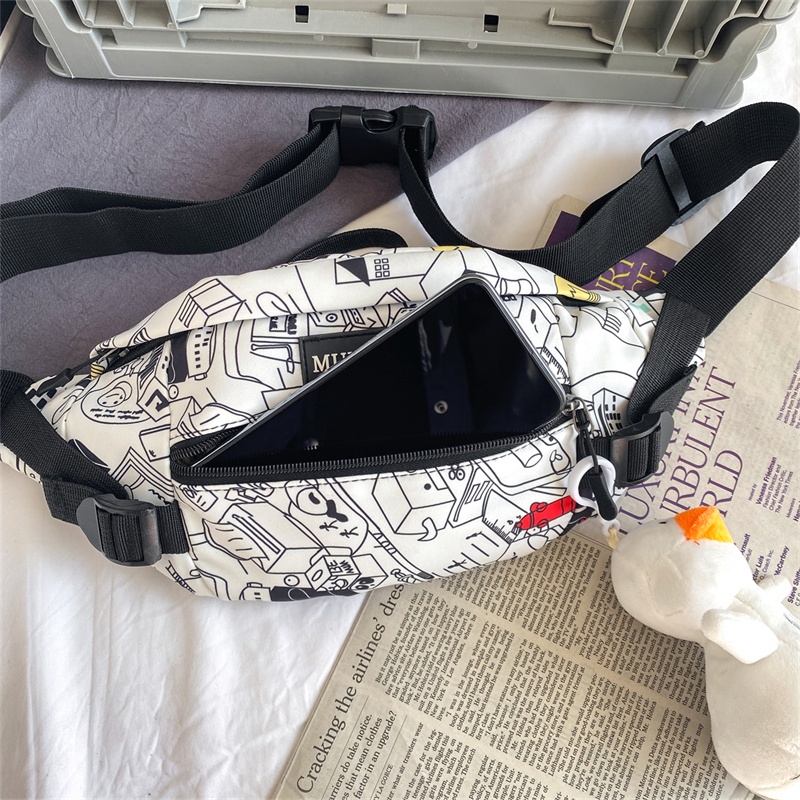 Highland Tas Selempang Pria Casual Tas Pinggang WaistBag Olahraga Tas Slempang Santai Waistbag Crossbody Outdoor TS224
