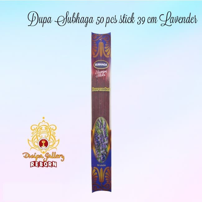 Dupa/ Hio Wangi Harum India Subhaga 50 pcs stick 39 cm Lavender