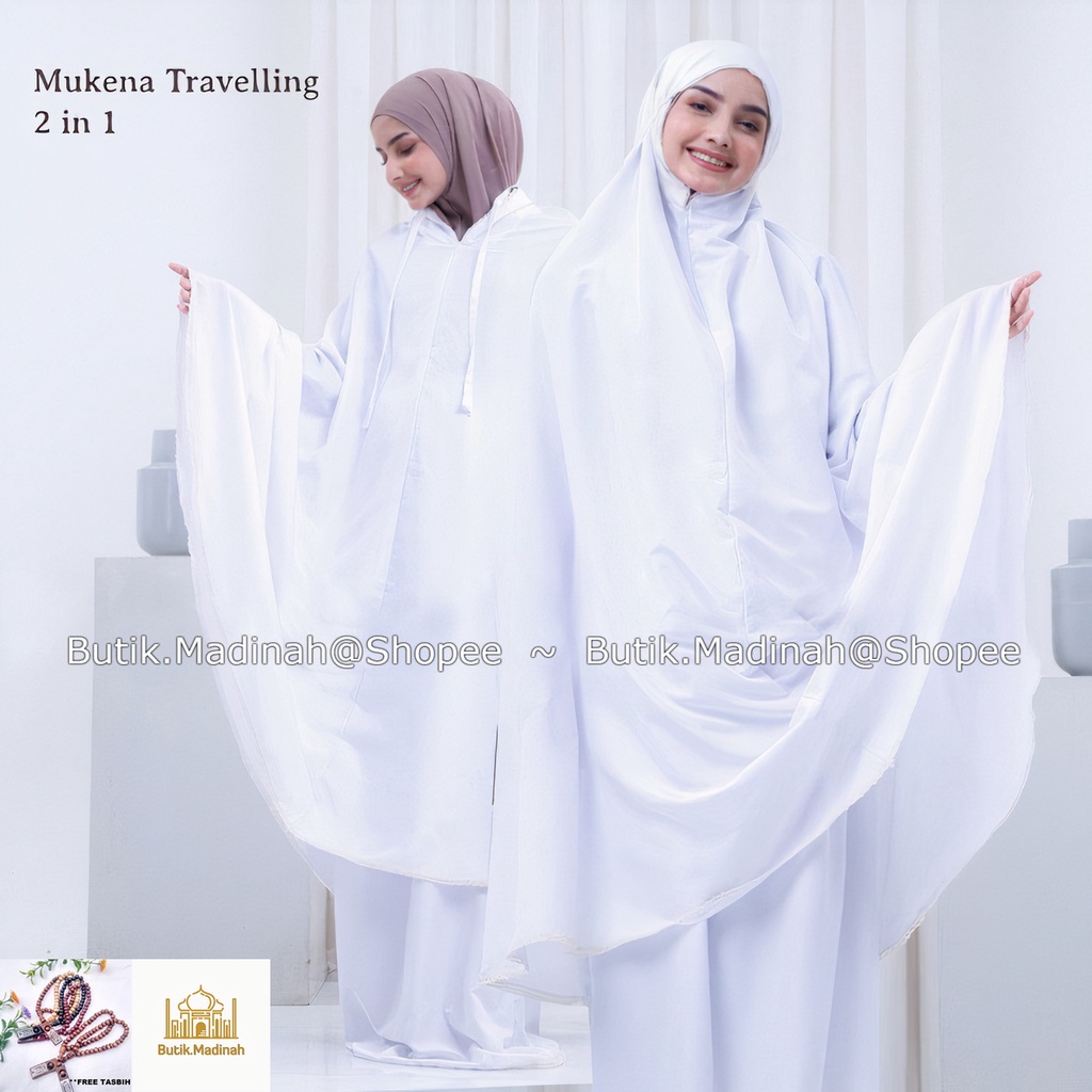 MUKENA DEWASA 2in1 TRAVELLING AZZURA BELI MUKENA