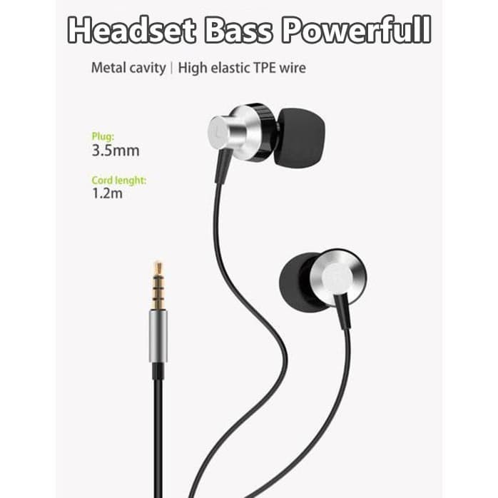 Handsfree Robot Extra Bass - Headset Stereo Sound HD Re240