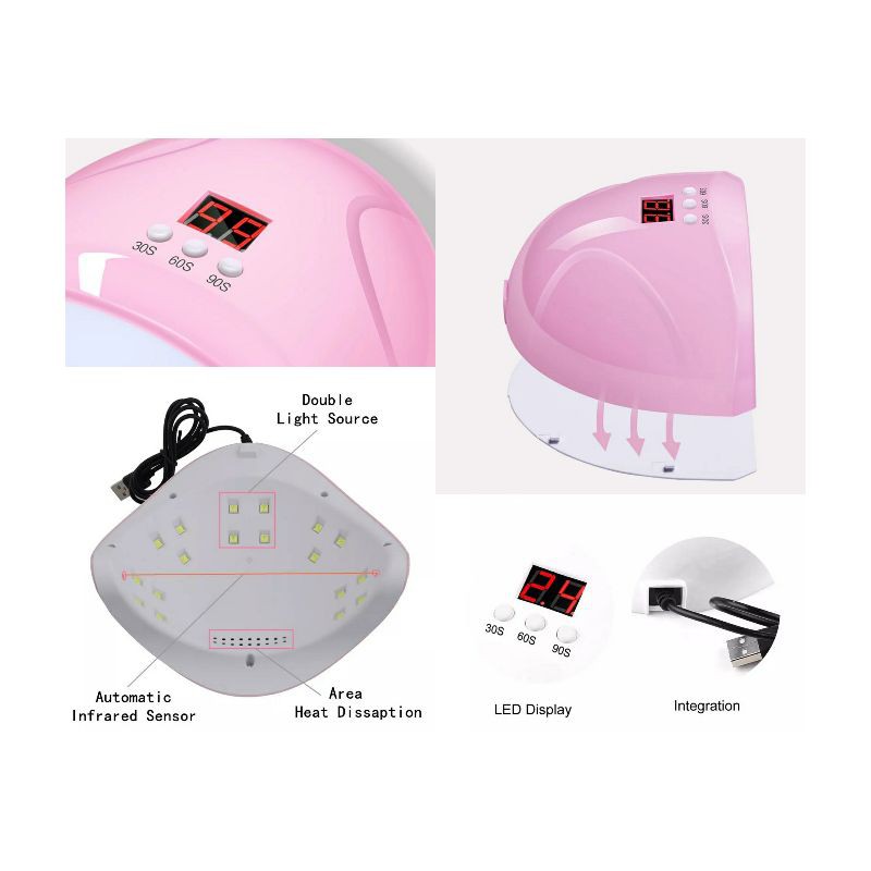 Professional Nail UV And LED Lamp pengering kuku kutek gel 36w  //  Lamp Gel Nail Lampu LED / Pengering Kutek Gel Nail Dryer