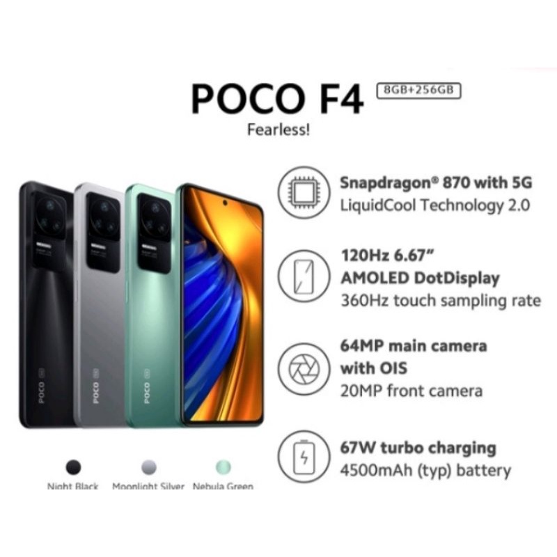 Poco F4 6/128 & 8/256