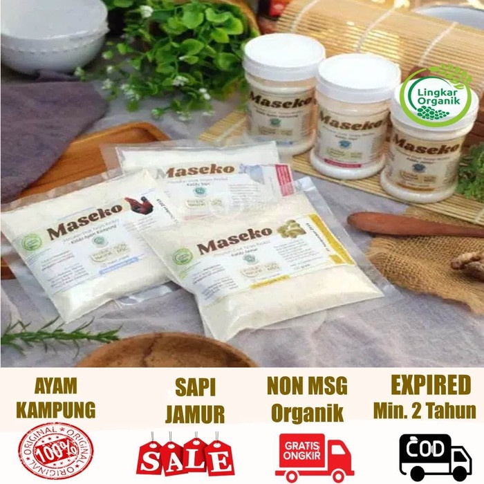

PROMO Maseko Kaldu organik BOTOL & REFILL 100gr Non MSG Lingkar Organik - BEEF REFILL