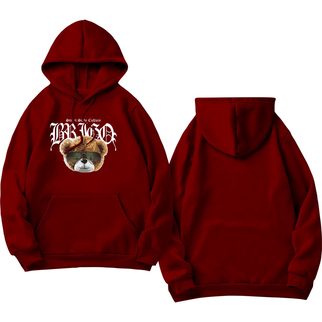 BRIGO Jumper Hoodie Beruang Style Culture II Sweater Hoodie BRIGO Sablon DTF Fleece Cotton II SIZE M-XXL (Pria &amp; Wanita) Free stiker&amp;Gantungan Kunci