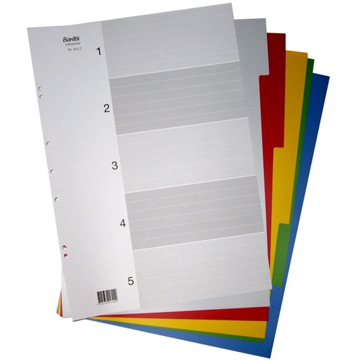 

Produk Unggulan Bantex 6017 Divider Pp Colour (A3 Portrait, 5 Pages) Bergaransi