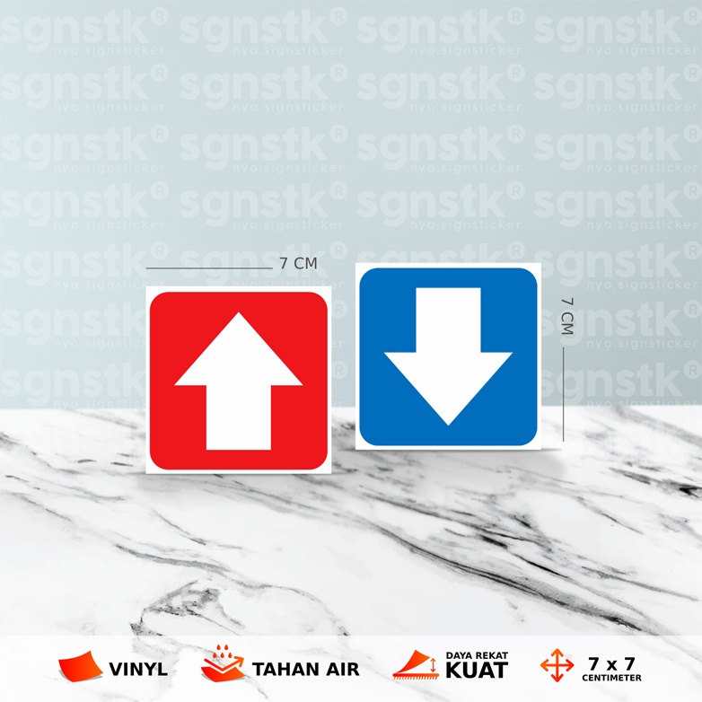 

STIKER PETUNJUK ARAH / ANAK TANGGA / JALAN - 1SET