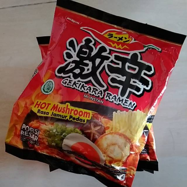 Jual Nissin Gekikara Ramen Hot Mushroom Rasa Jamur Pedas 109gram Mie