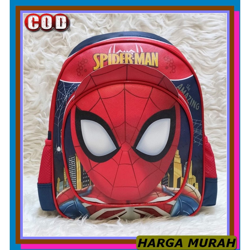 Tas Ransel Anak Sd Murah Cowok Paud Tk Tas Punggung Backpack Seko EN108 Tas Ransel Anak Tk Batman R