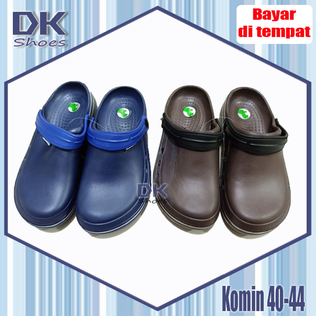 Komin Sandal Selop Bakpao Putih 40-44 Laki / Sandal Selop Karet Waterproof Murah / Sandal Baim Ringan