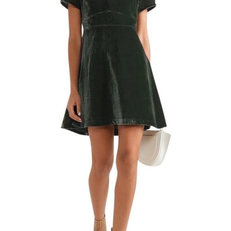 MAD*WELL VELVET MINI DRESS- DRESS MEWAH