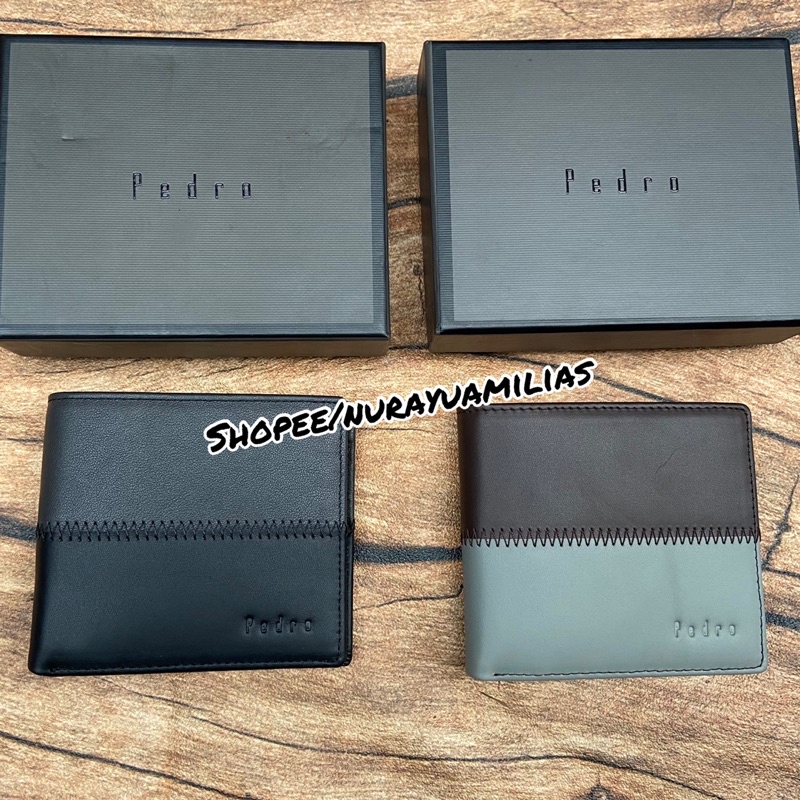 Dompet pria Pedro kulit asli import dompet lipat pria dompet kulit pria