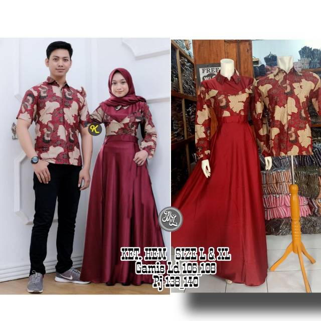 Couple gamis kombinasi KARYAKU best seller