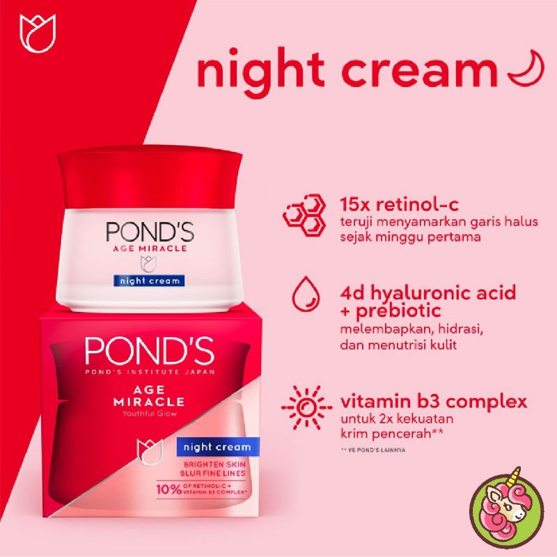 Pond's Age Miracle Day Cream/ Night Cream 10/ 50 gram Ponds