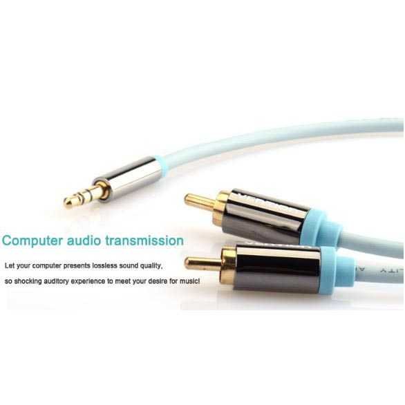 Vention Kabel 3.5mm Male ke 2 RCA Male HiFi Adapter Cable Konverter PC Komputer Laptop Murah