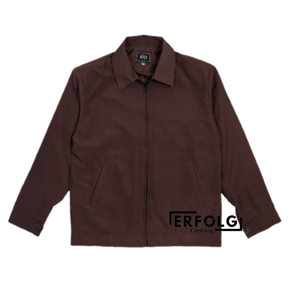 Jas kerja Pria Jaket Seragam Kantor Jacket Sby Jasket Semijas Formal Fhasion Korea Warna Coklat Hitam Cream Mocca Maroon Abu Original Brand Lokal Boss