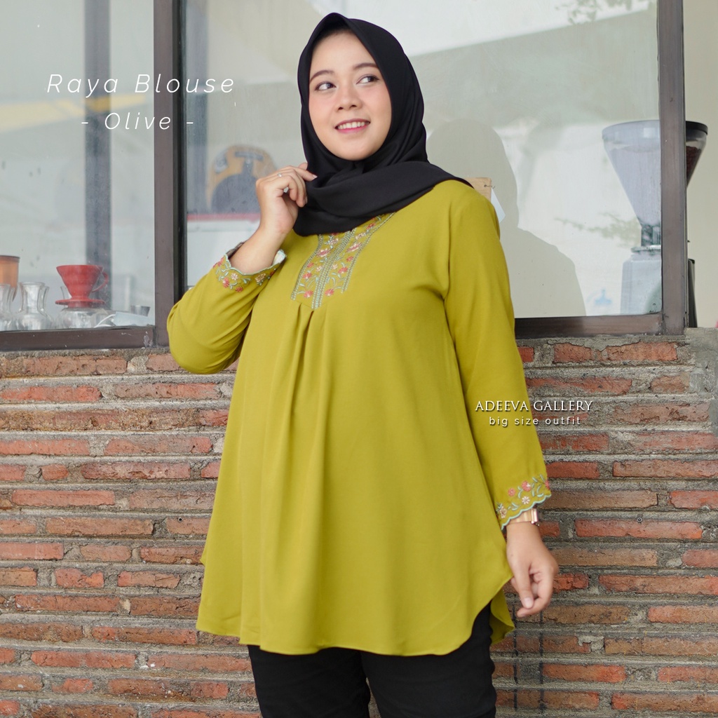 ADEEVA Raya Blouse Jumbo Original 5 Ukuran