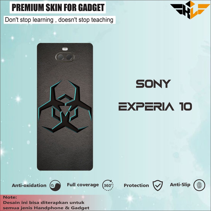 GARSKIN HANDPHONE SONY EXPERIA 10 BLACK (2PCS)