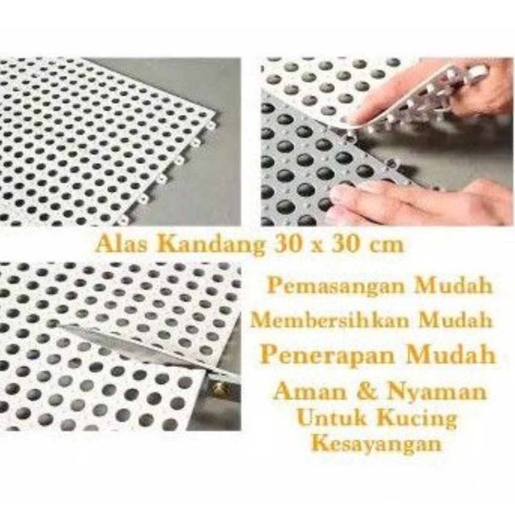 ALAS KANDANG KELINCI ALAS 30x30 POLKADOT - TATAKAN KANDANG KELINCI FEFARM