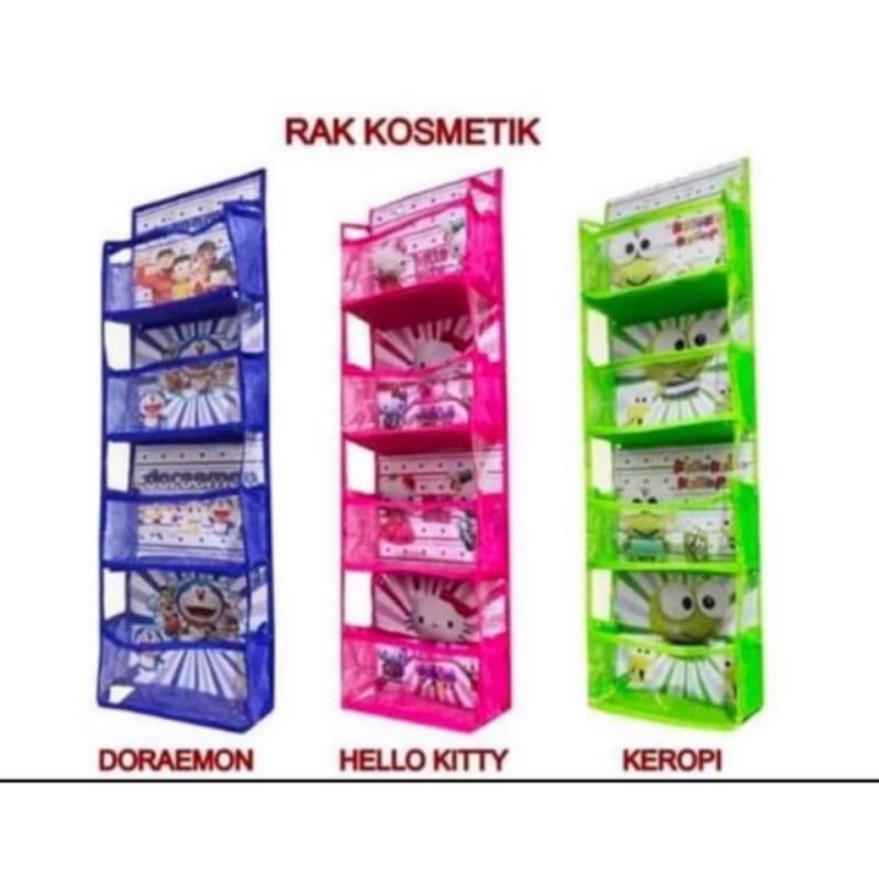 RAK KOSMETIK KARAKTER || Rak Kosmetik Motif Doraemon, Keropi, Hellokitty