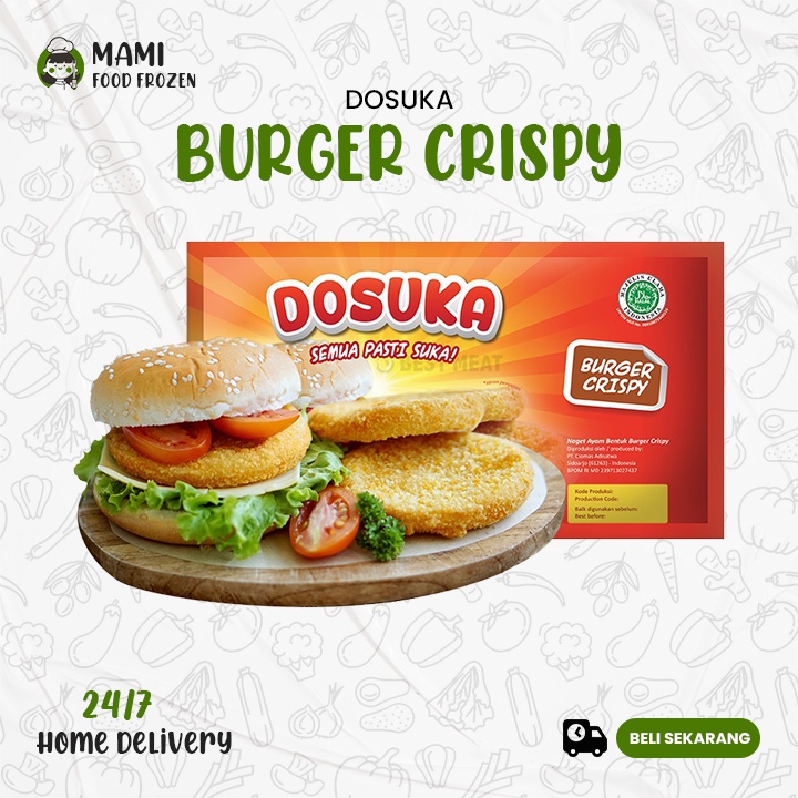 

Dosuka Burger Crispy isi 6 pcs (325gr)