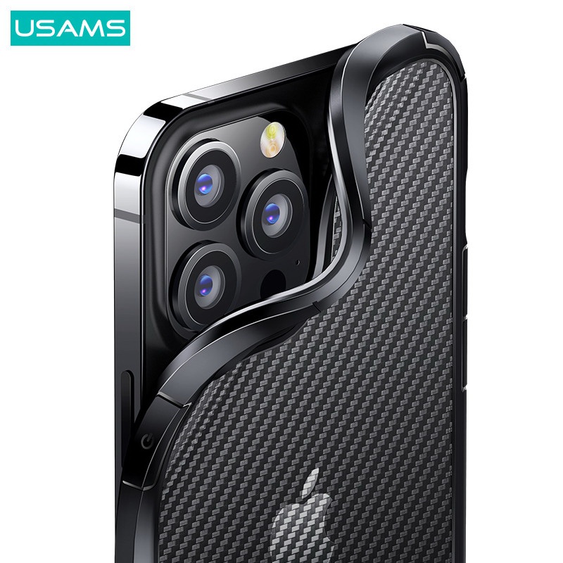 USAMS Armour Hard Case + Soft Bumper Cover iPhone 13 Pro Max 13 Mini