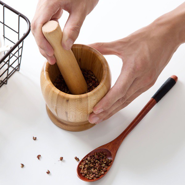 

Promo Cobek Kecil Bahan Bambu Masher Penumbuk Bawang Cabai Keren