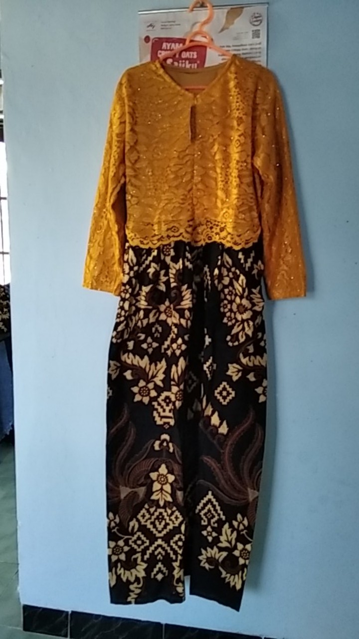 Zola_batik Batik Couple Gamis Brokat 2564 - Cinderella Cendrawasih #3
