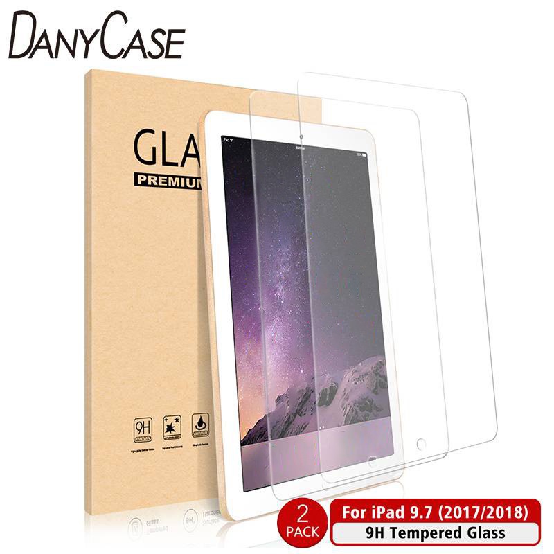 Danycase 2PCS Film Pelindung Layar Tempered Glass Untuk Apple iPad 9.7 Pro 2017 2018 5 / 6th Air1 / 2 A025