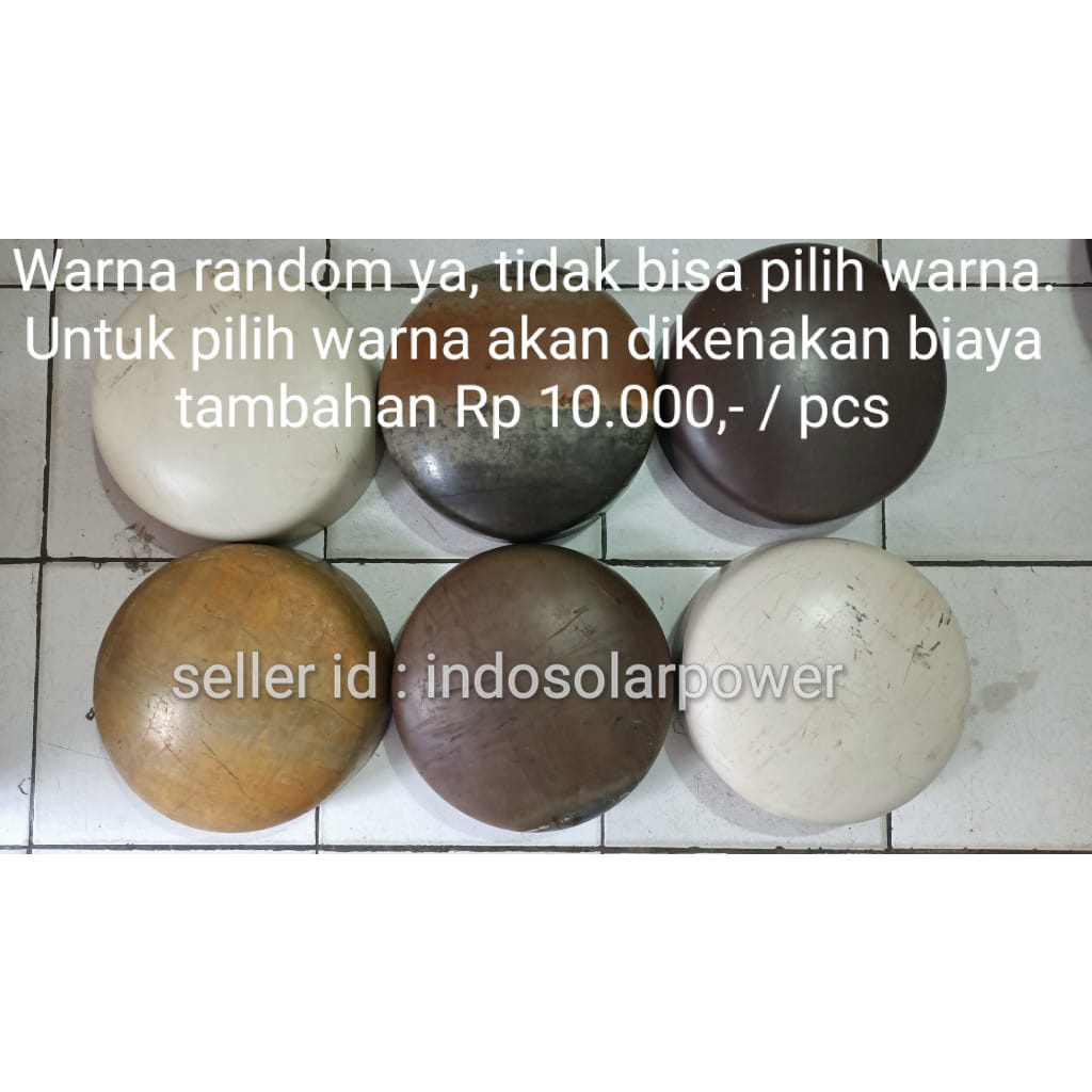 Cap tutup polos PVC 12&quot; 12 inci inch dop non drat bisa untuk semua merk pipa : pralon paralon rucika wavin triliun intilon vinilon champion pacific maspion alderon supralon winlon dll