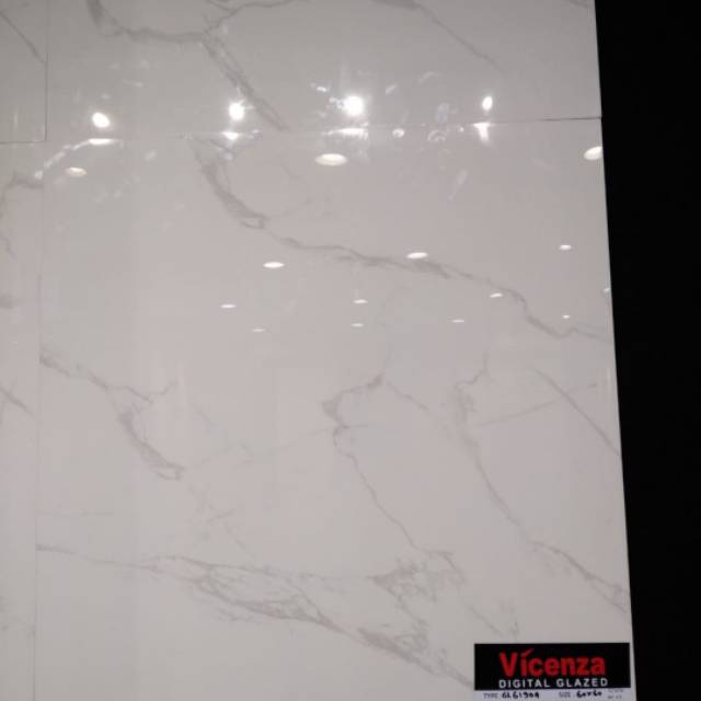 Super Promo Granit 60x60 White Series Glazed Polished Vicenza 2 Motif Kw1 Free Ongkir Indonesia